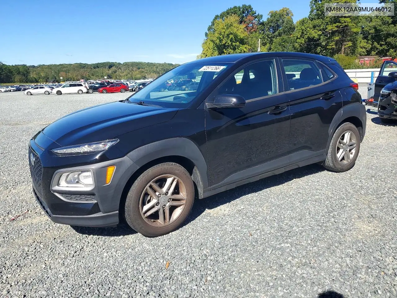 HYUNDAI KONA 2021, VIN KM8K12AA9MU646012