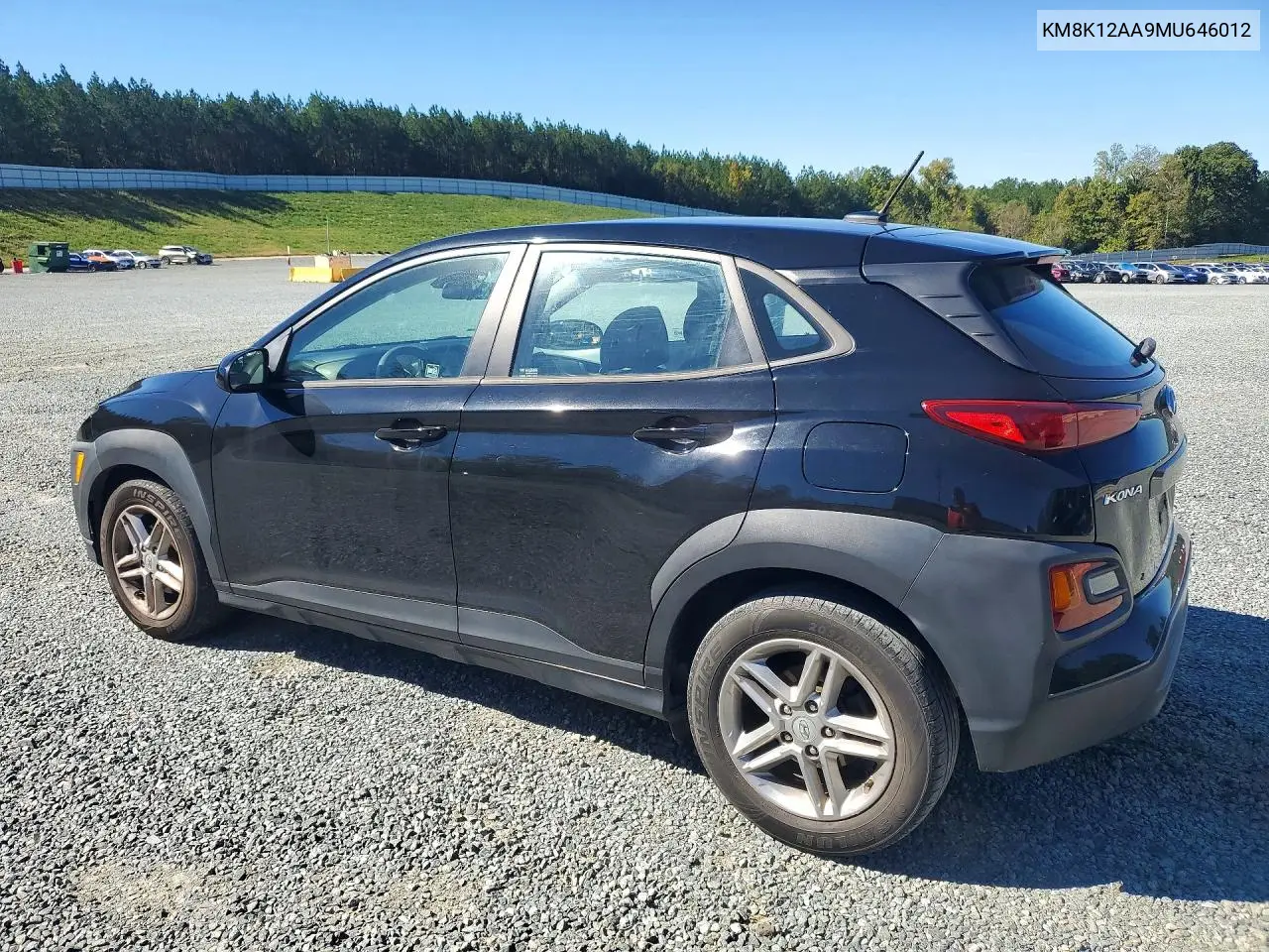 2021 HYUNDAI KONA VIN KM8K12AA9MU646012 — фото 2