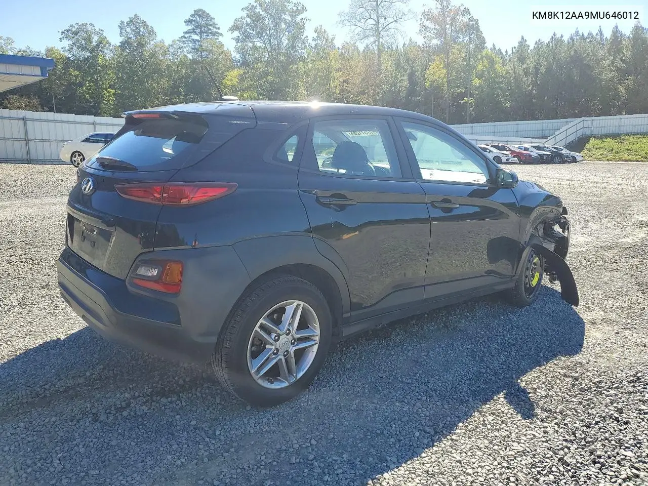 2021 HYUNDAI KONA VIN KM8K12AA9MU646012 — фото 3