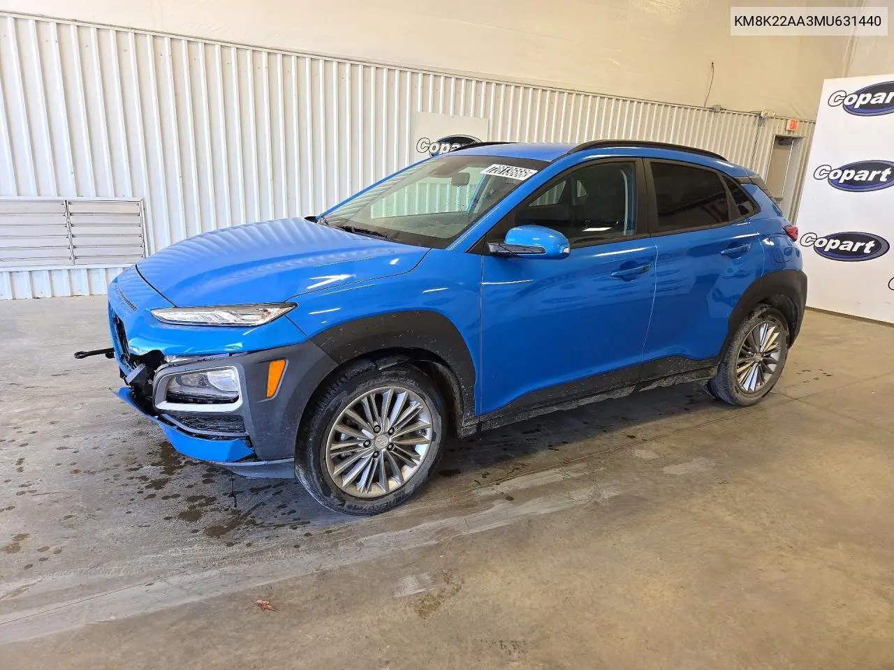 HYUNDAI KONA 2021, VIN KM8K22AA3MU631440