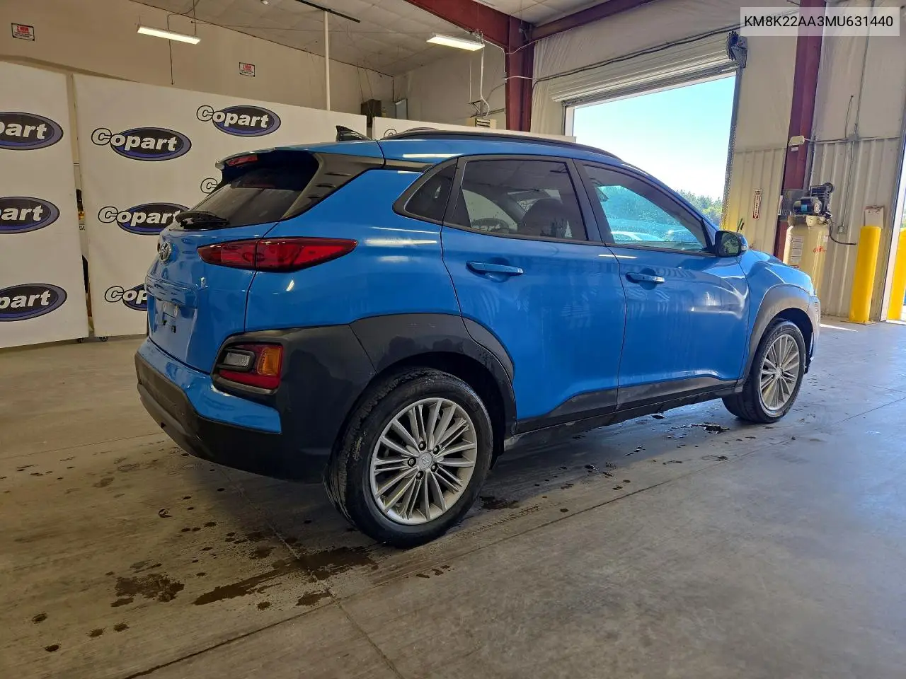 2021 HYUNDAI KONA VIN KM8K22AA3MU631440 — фото 3