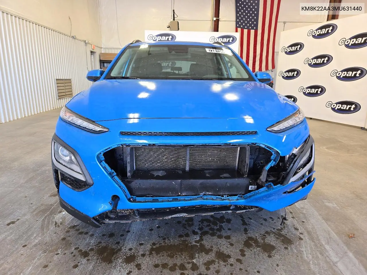 2021 HYUNDAI KONA VIN KM8K22AA3MU631440 — фото 5