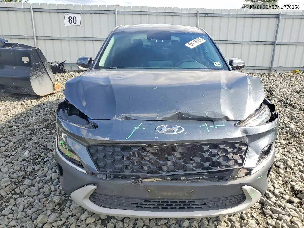 2022 HYUNDAI KONA VIN KM8K2CAB7NU770356 — фото 5