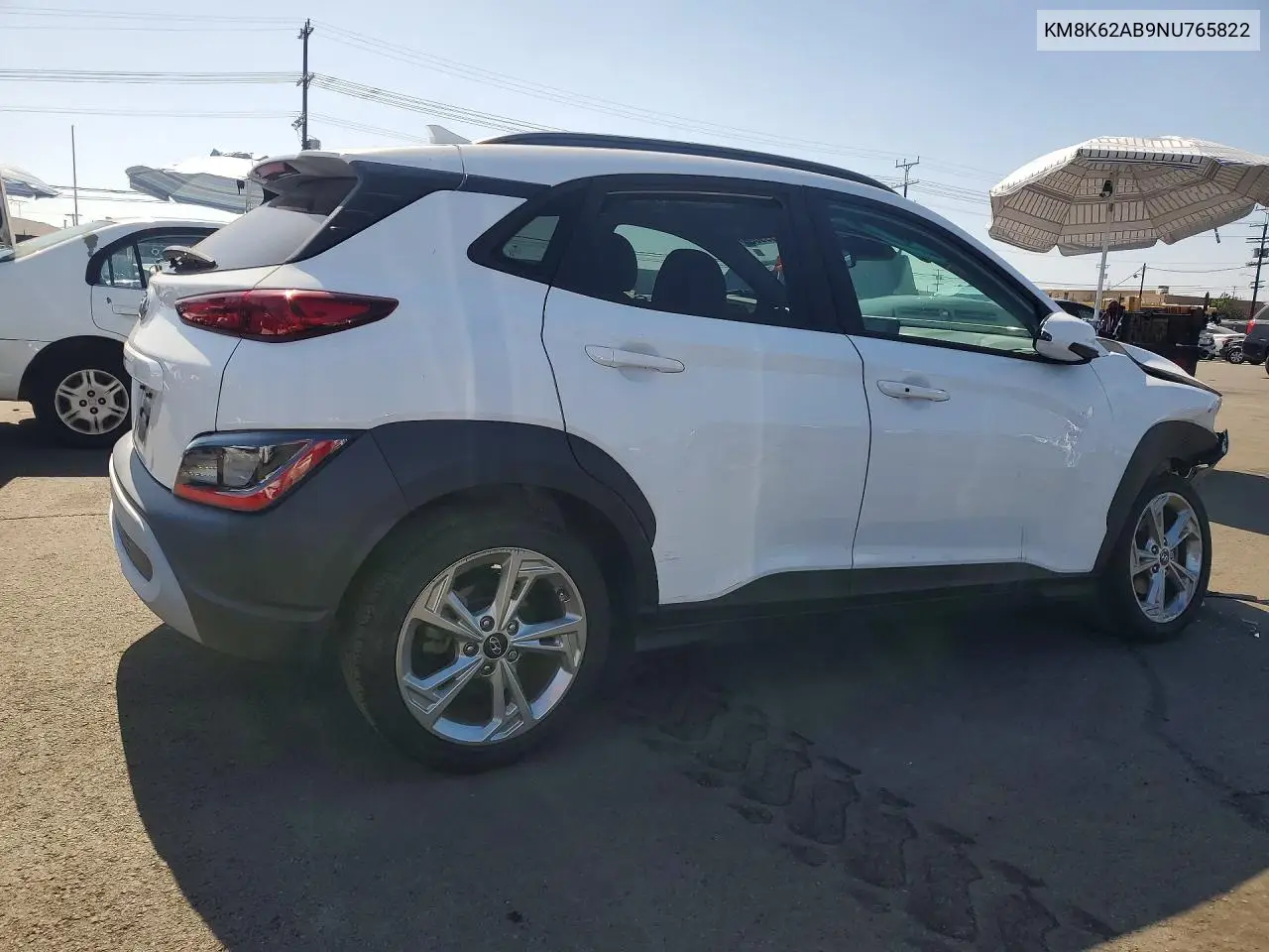 2022 HYUNDAI KONA VIN KM8K62AB9NU765822 — фото 3