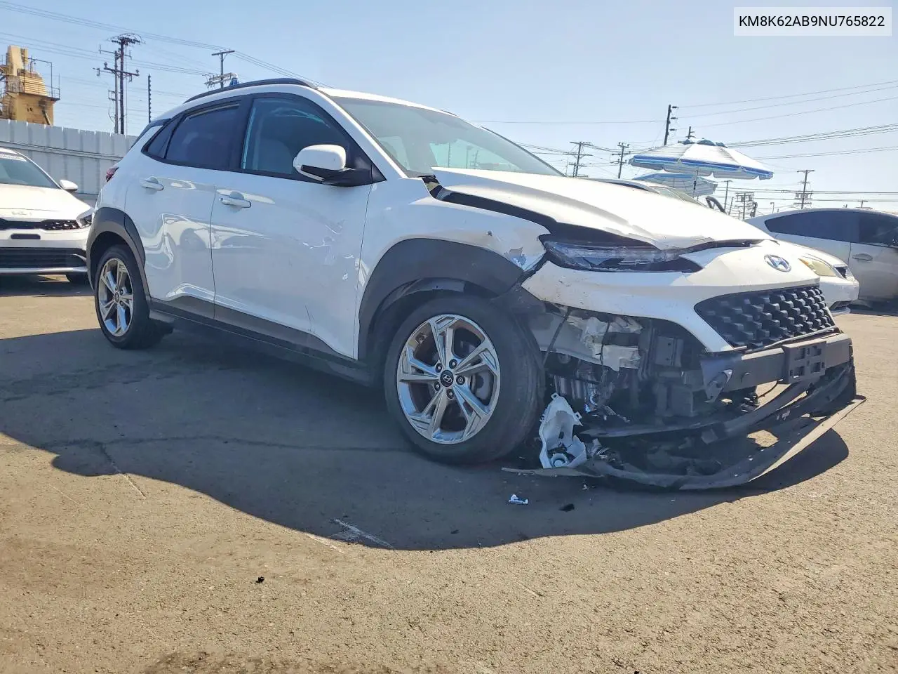 2022 HYUNDAI KONA VIN KM8K62AB9NU765822 — фото 4
