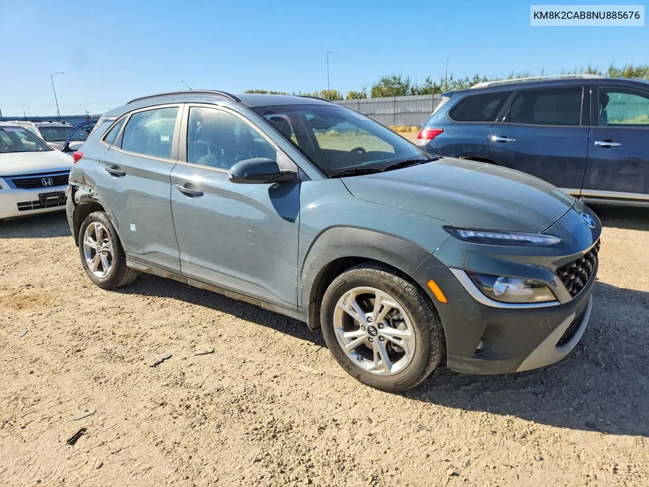 2022 HYUNDAI KONA VIN KM8K2CAB8NU885676 — фото 4