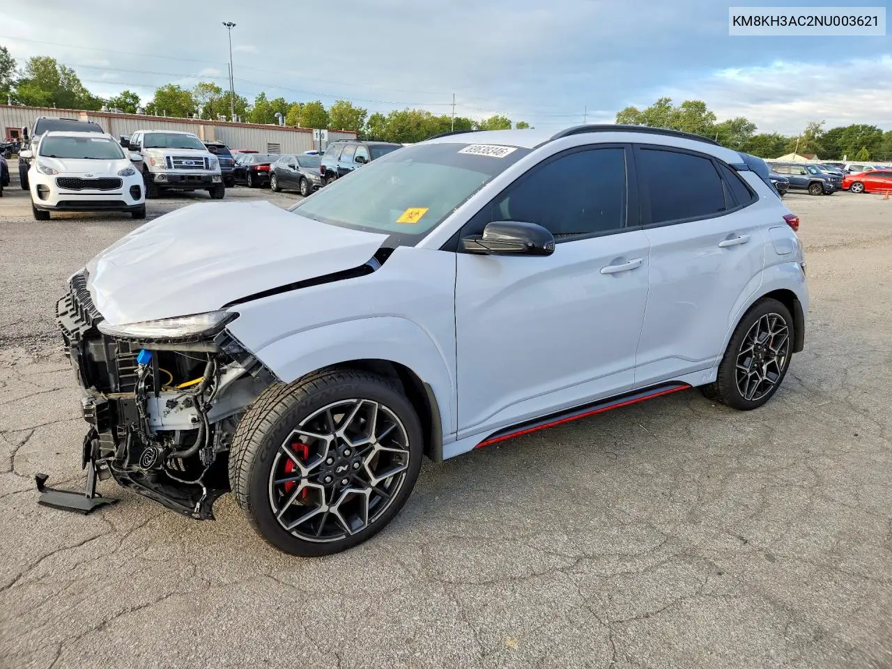 HYUNDAI KONA 2022, VIN KM8KH3AC2NU003621
