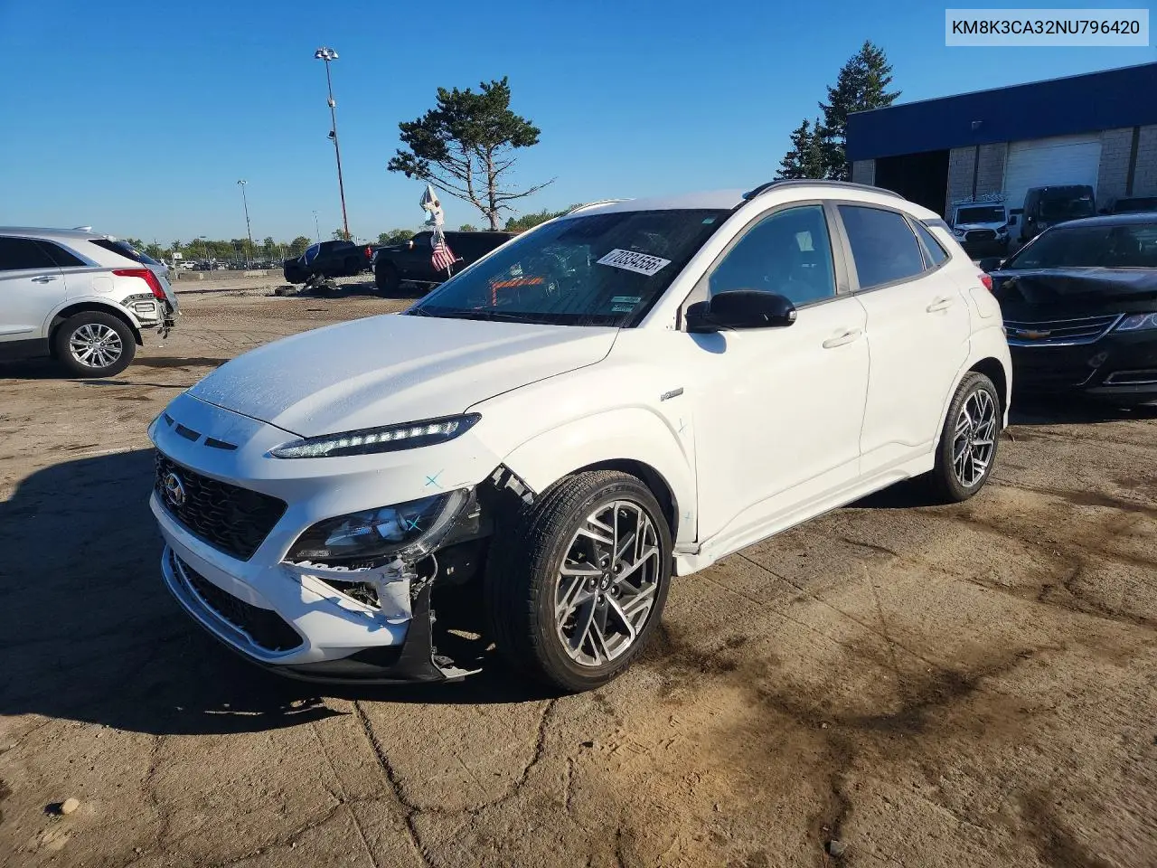 HYUNDAI KONA 2022, VIN KM8K3CA32NU796420