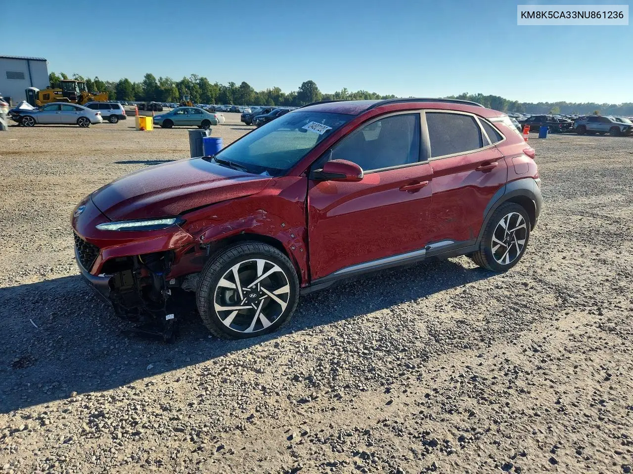 HYUNDAI KONA 2022, VIN KM8K5CA33NU861236