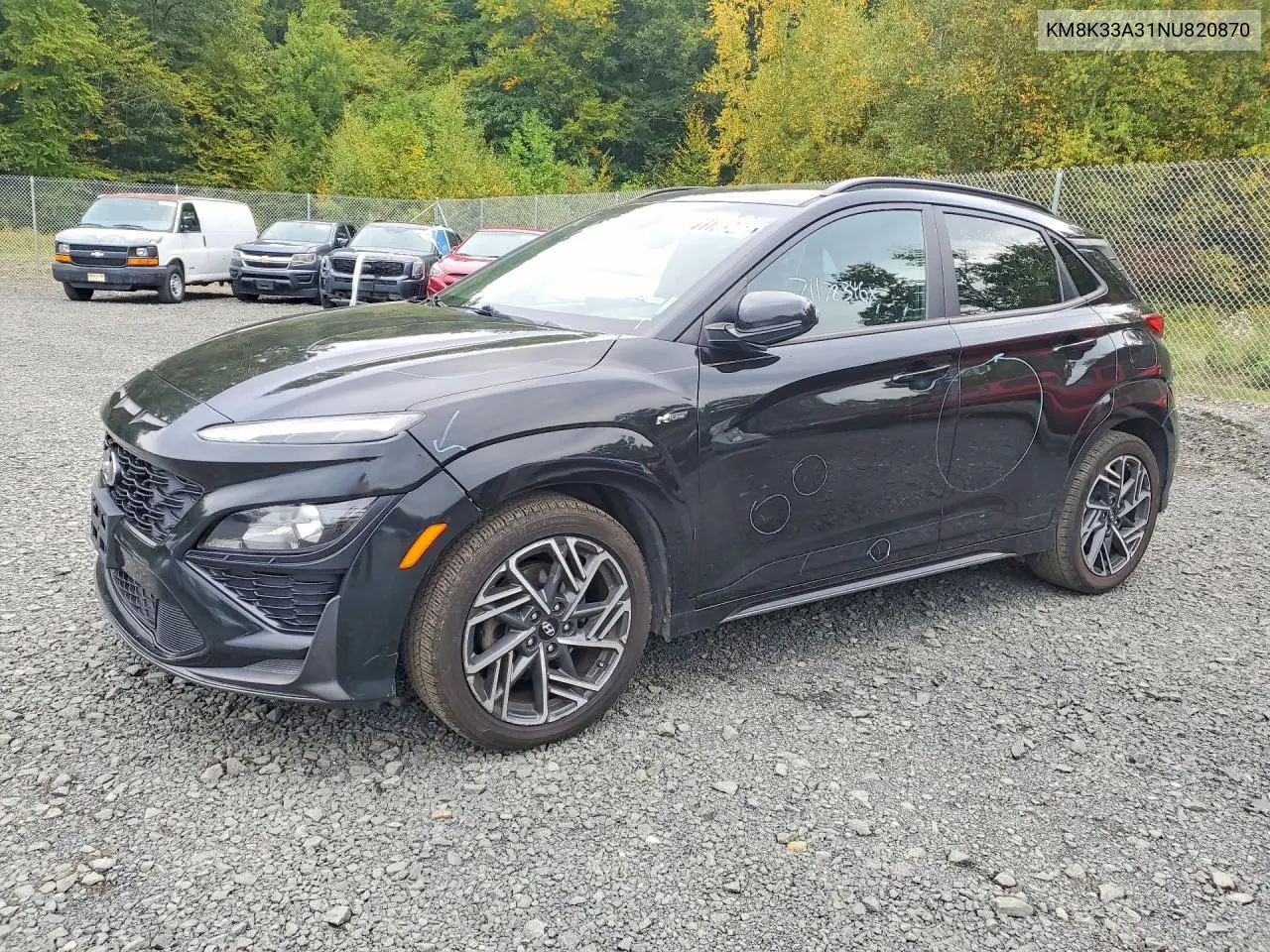 HYUNDAI KONA 2022, VIN KM8K33A31NU820870