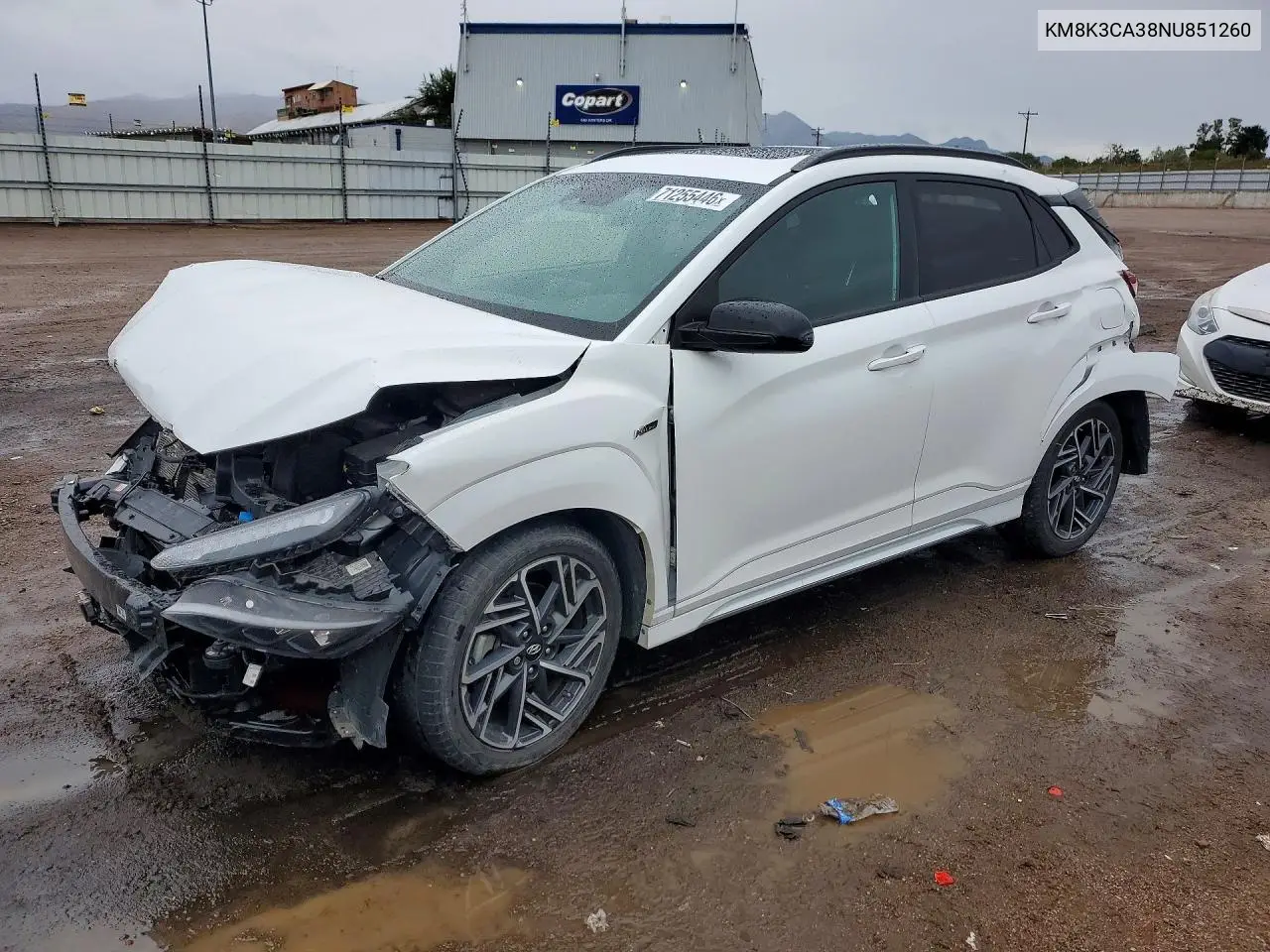 HYUNDAI KONA 2022, VIN KM8K3CA38NU851260