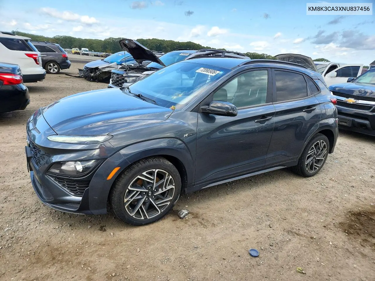 HYUNDAI KONA 2022, VIN KM8K3CA3XNU837456