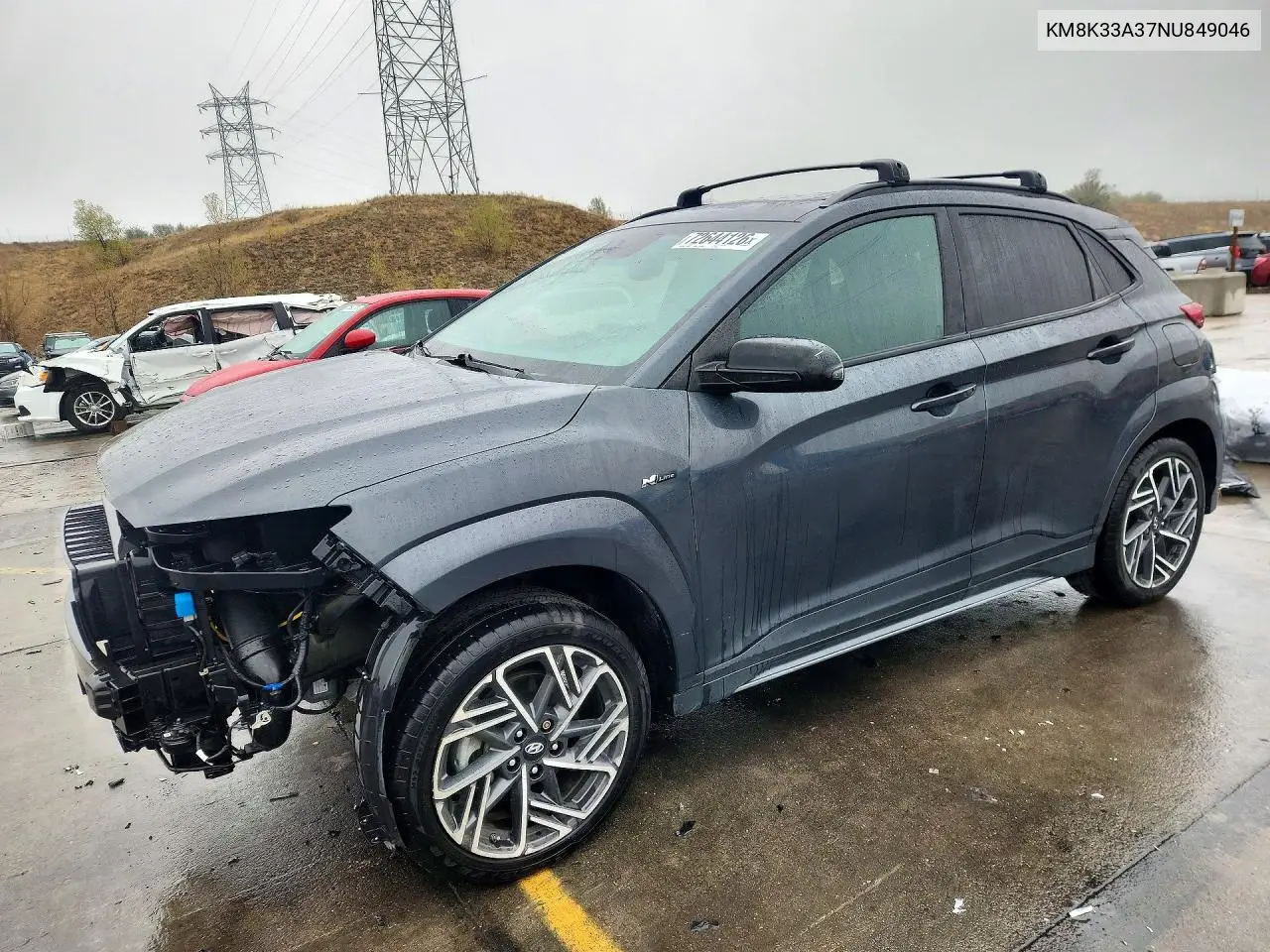 HYUNDAI KONA 2022, VIN KM8K33A37NU849046