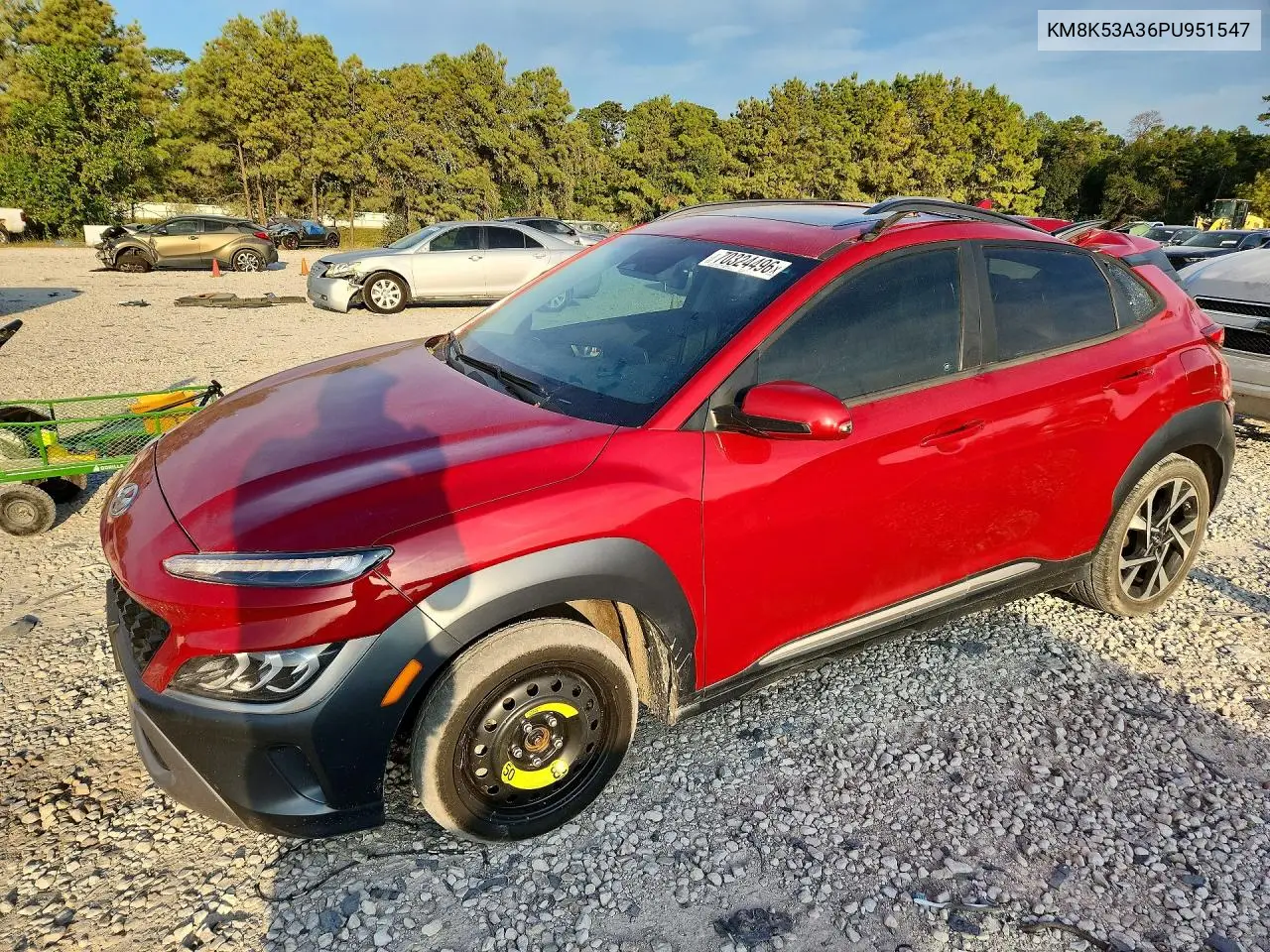 HYUNDAI KONA 2023, VIN KM8K53A36PU951547