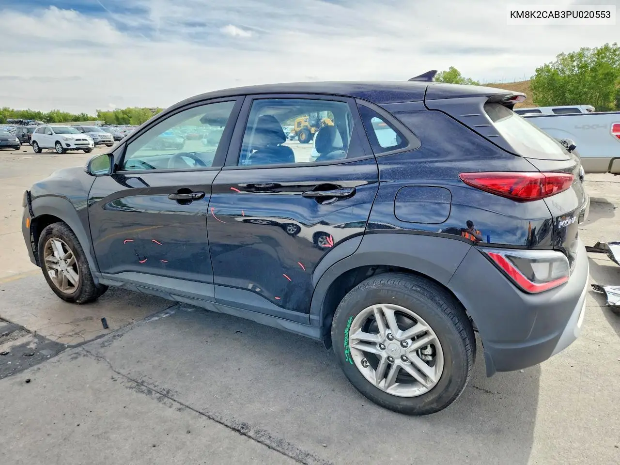 2023 HYUNDAI KONA VIN KM8K2CAB3PU020553 — фото 2