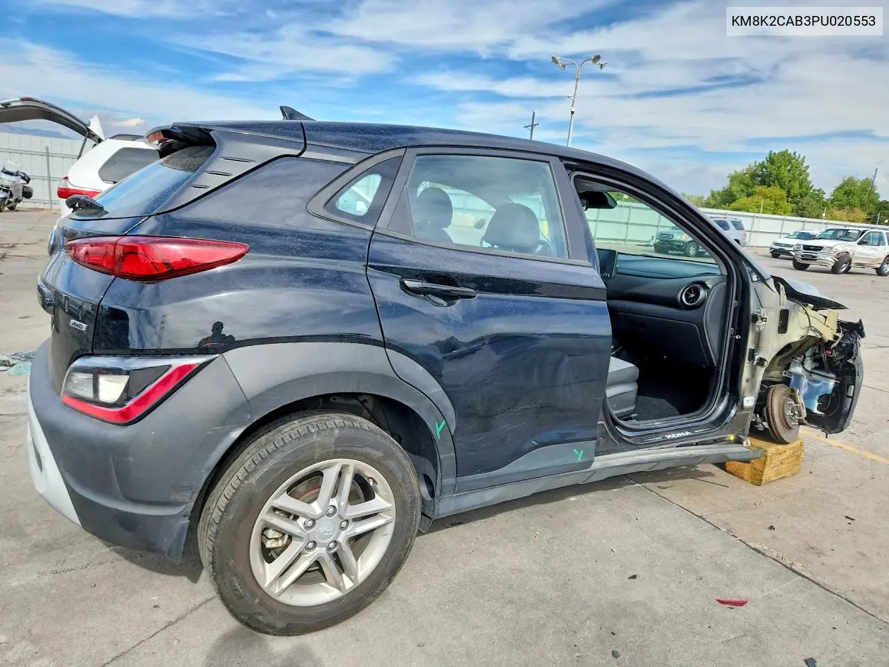 2023 HYUNDAI KONA VIN KM8K2CAB3PU020553 — фото 3