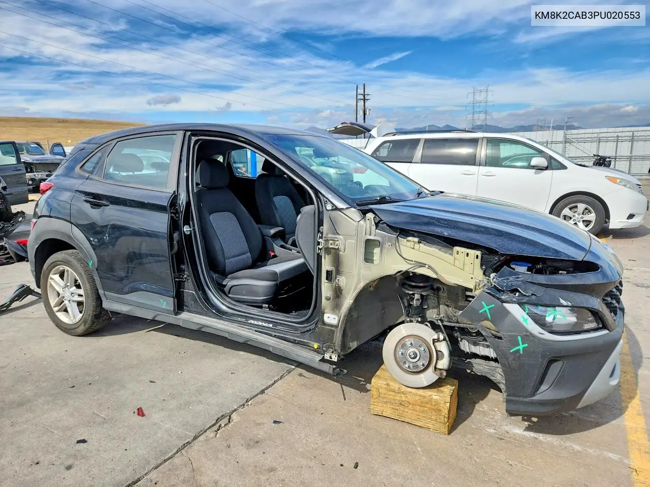 2023 HYUNDAI KONA VIN KM8K2CAB3PU020553 — фото 4