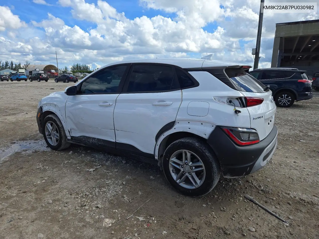 2023 HYUNDAI KONA VIN KM8K22AB7PU030982 — фото 2