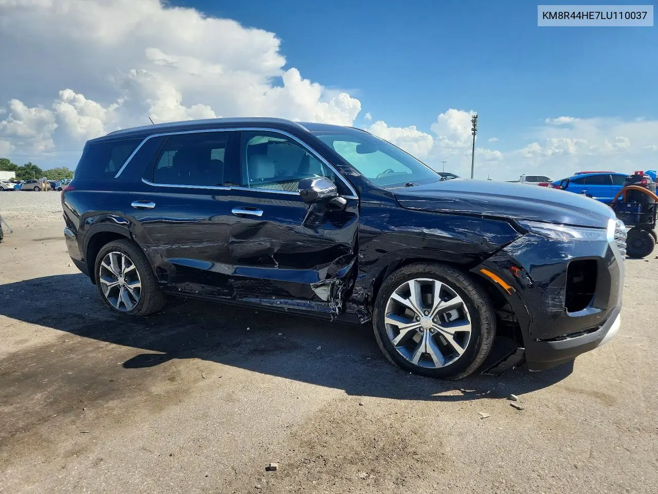 2020 HYUNDAI PALISADE VIN KM8R44HE7LU110037 — фото 4