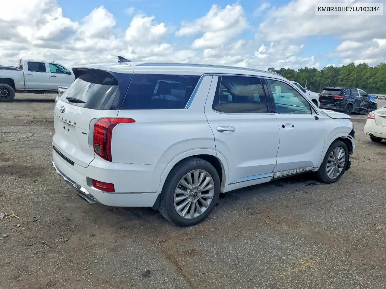 2020 HYUNDAI PALISADE VIN KM8R5DHE7LU103344 — фото 3