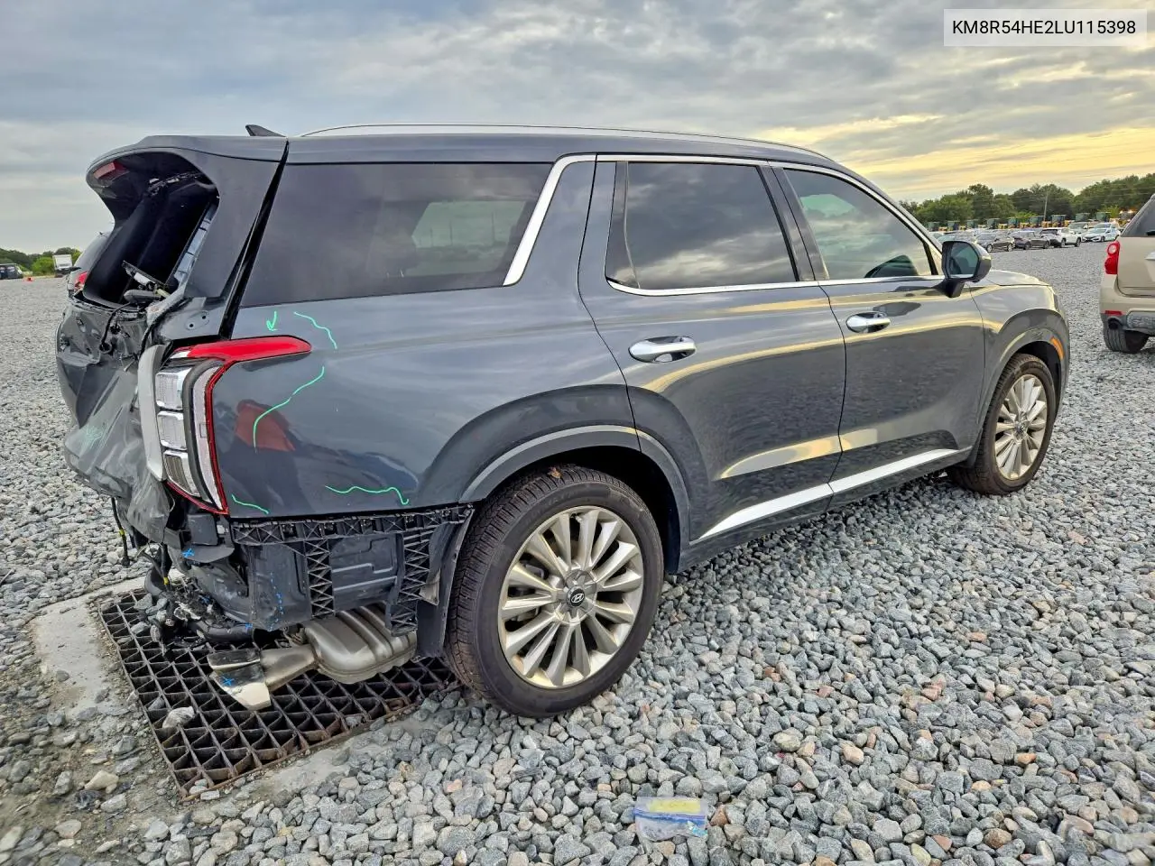 2020 HYUNDAI PALISADE VIN KM8R54HE2LU115398 — фото 3