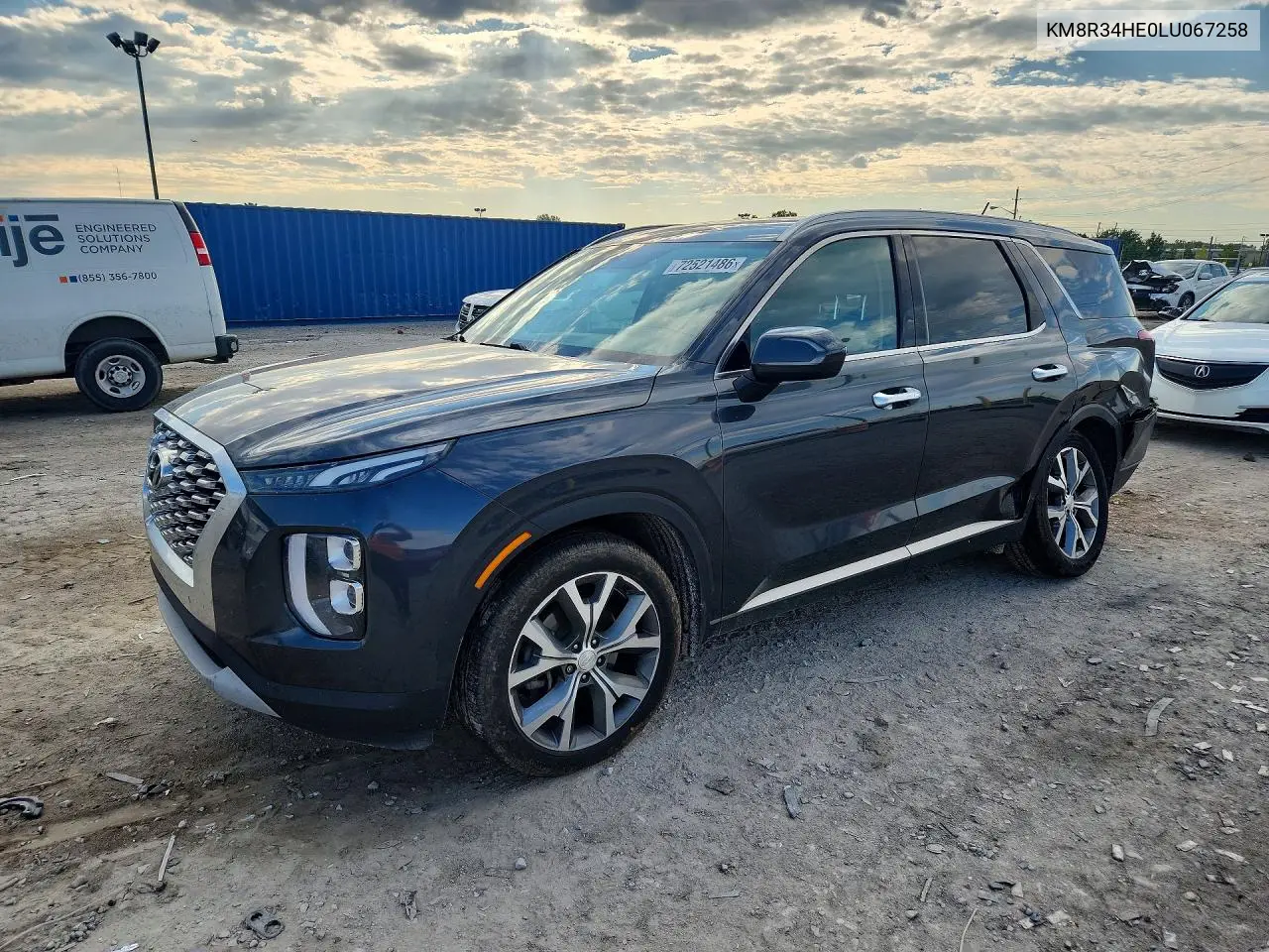 HYUNDAI PALISADE 2020, VIN KM8R34HE0LU067258