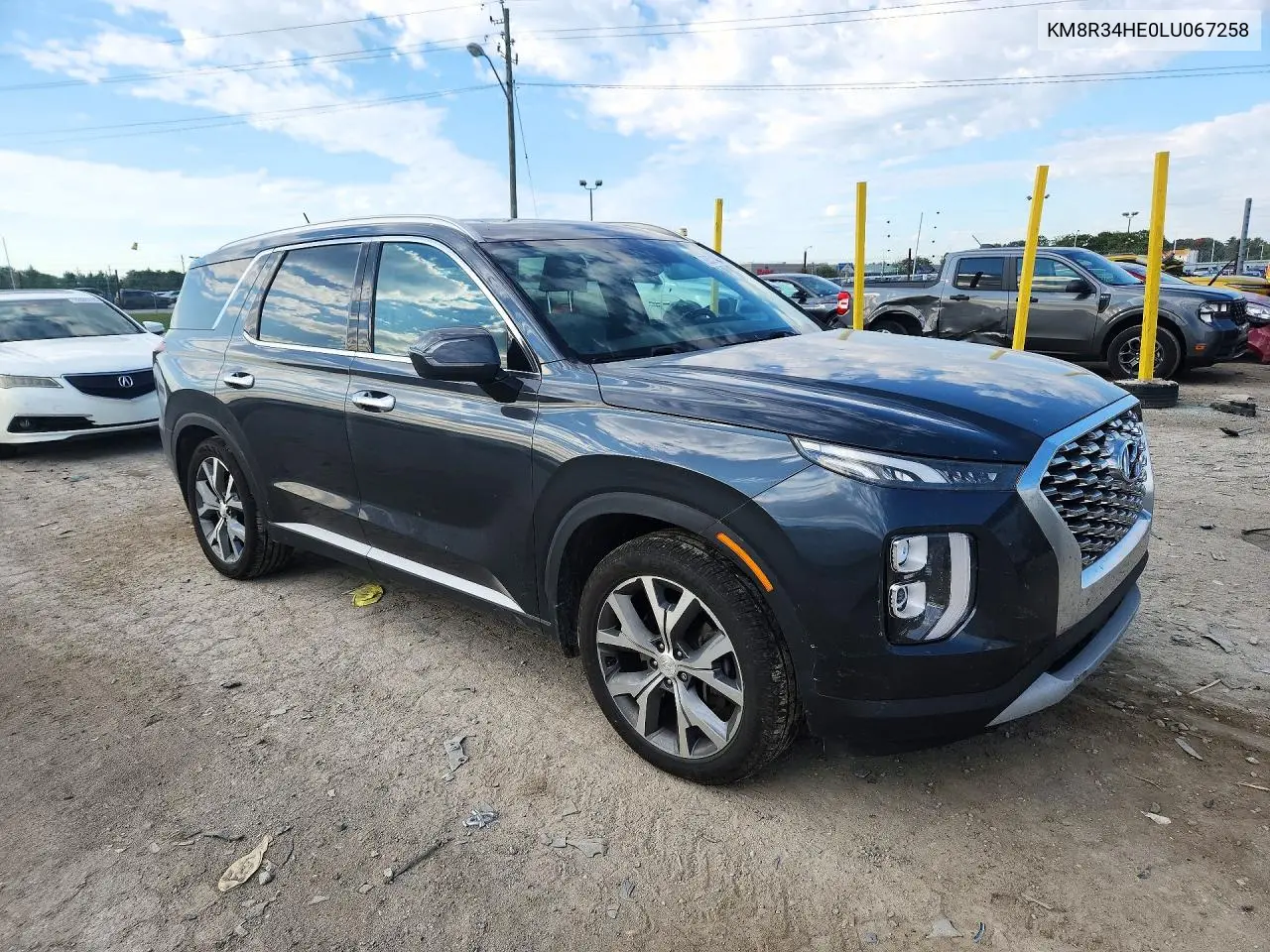 2020 HYUNDAI PALISADE VIN KM8R34HE0LU067258 — фото 4