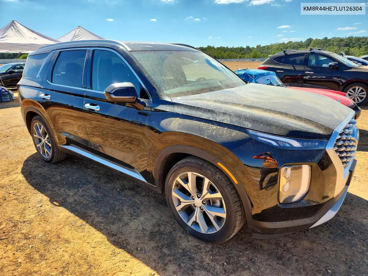 2020 HYUNDAI PALISADE VIN KM8R44HE7LU126304 — фото 4