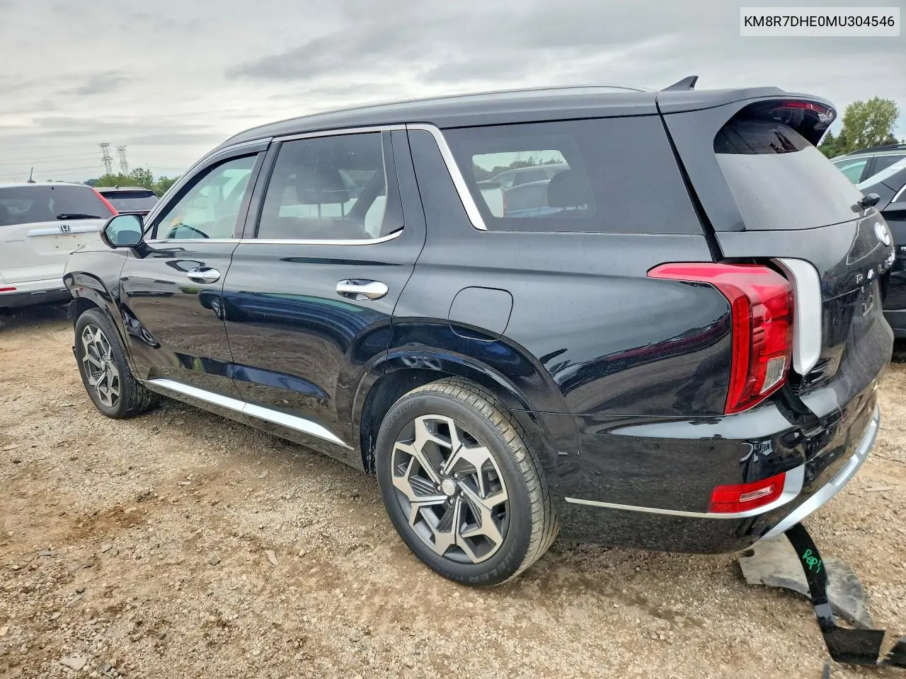 2021 HYUNDAI PALISADE VIN KM8R7DHE0MU304546 — фото 2