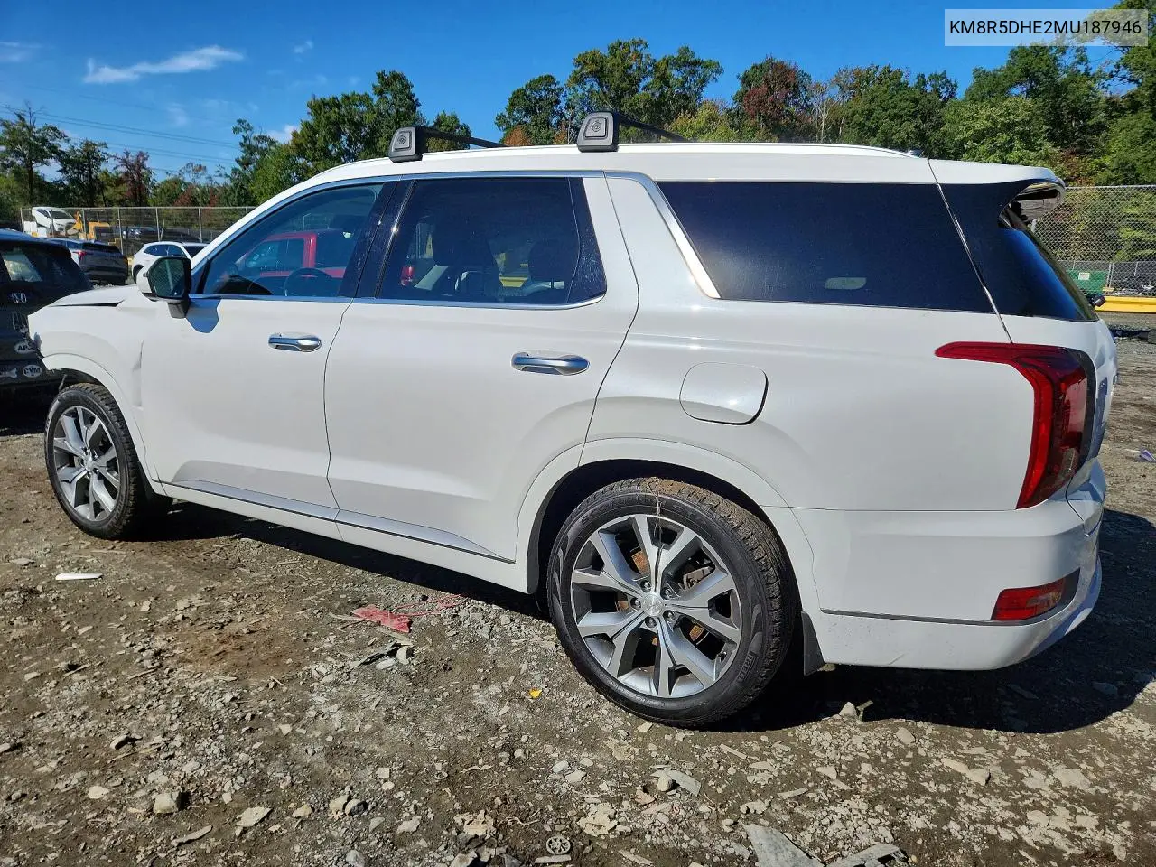 2021 HYUNDAI PALISADE VIN KM8R5DHE2MU187946 — фото 2