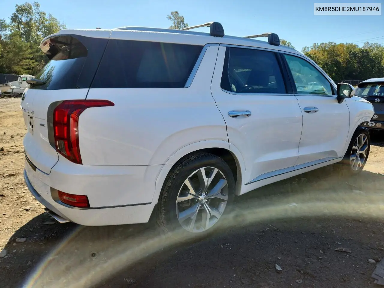 2021 HYUNDAI PALISADE VIN KM8R5DHE2MU187946 — фото 3