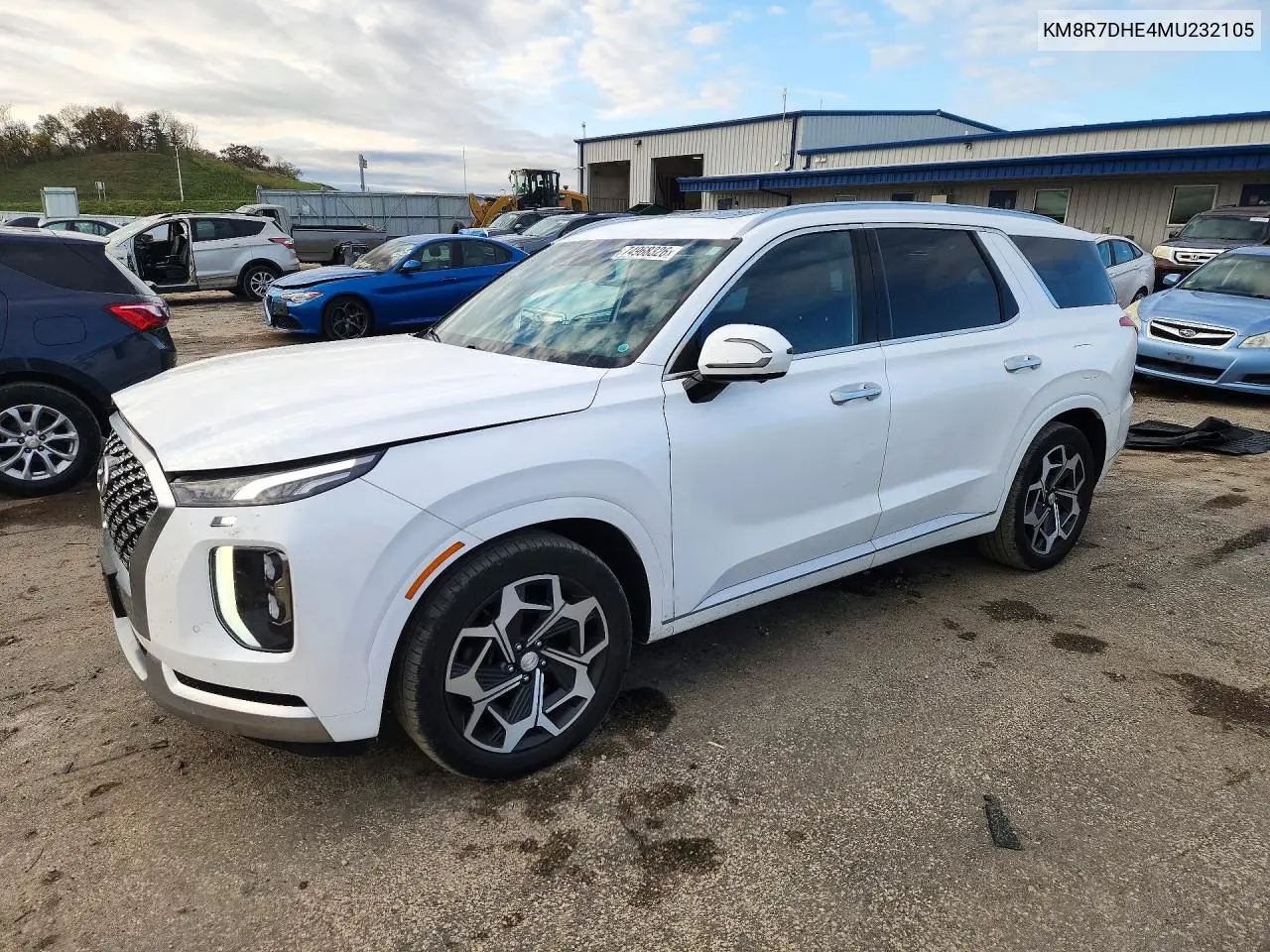 HYUNDAI PALISADE 2021, VIN KM8R7DHE4MU232105