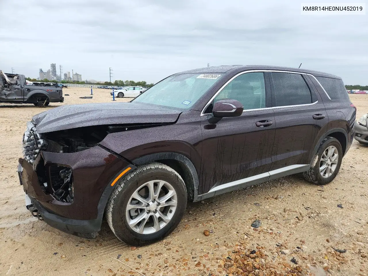 HYUNDAI PALISADE 2022, VIN KM8R14HE0NU452019