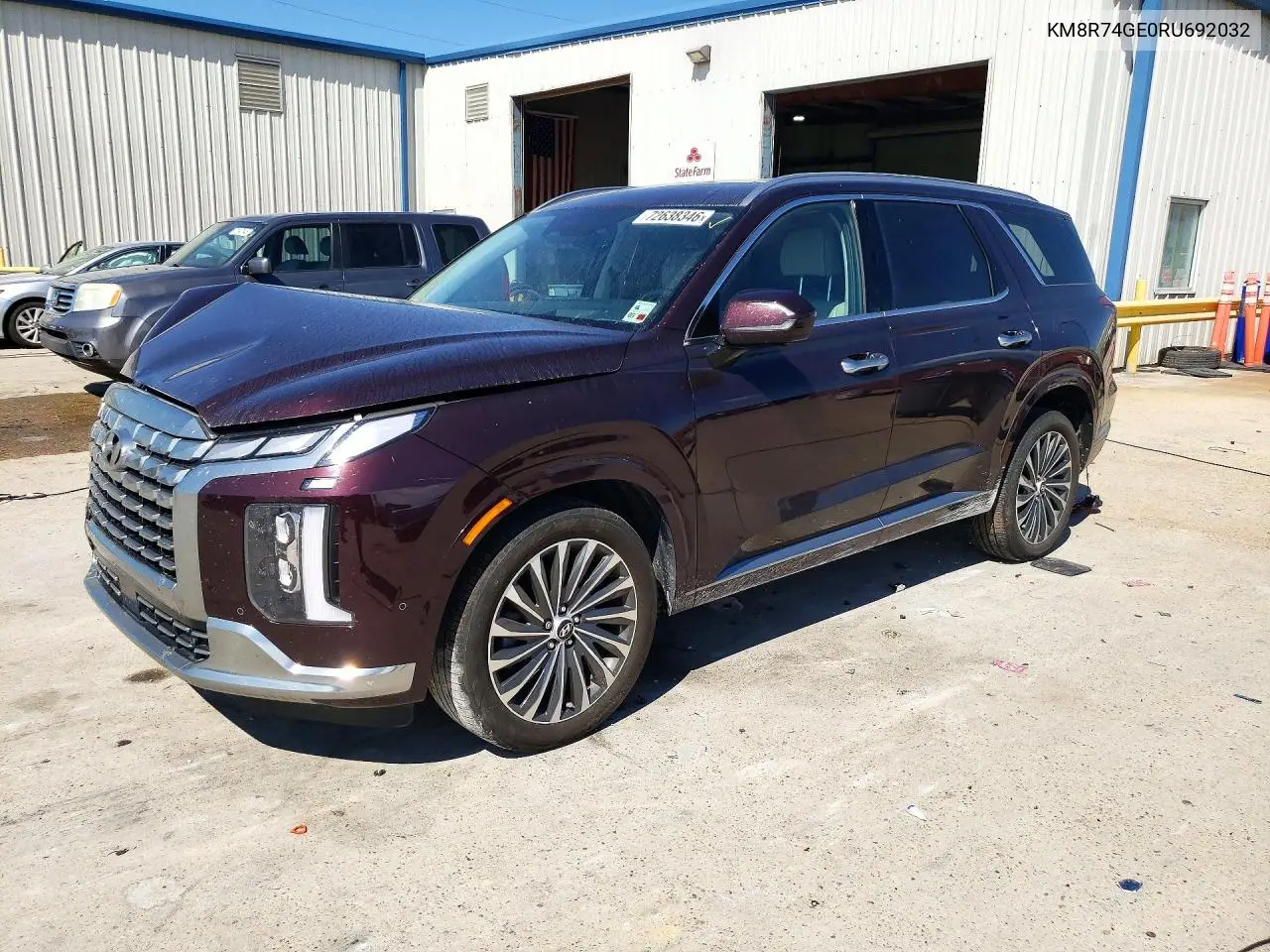 HYUNDAI PALISADE 2024, VIN KM8R74GE0RU692032