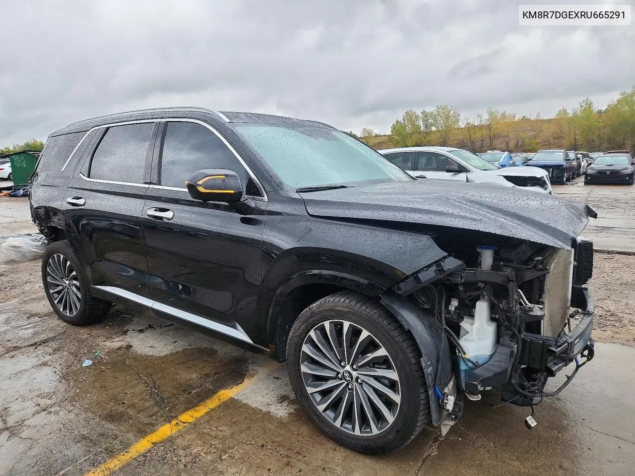 2024 HYUNDAI PALISADE VIN KM8R7DGEXRU665291 — фото 4