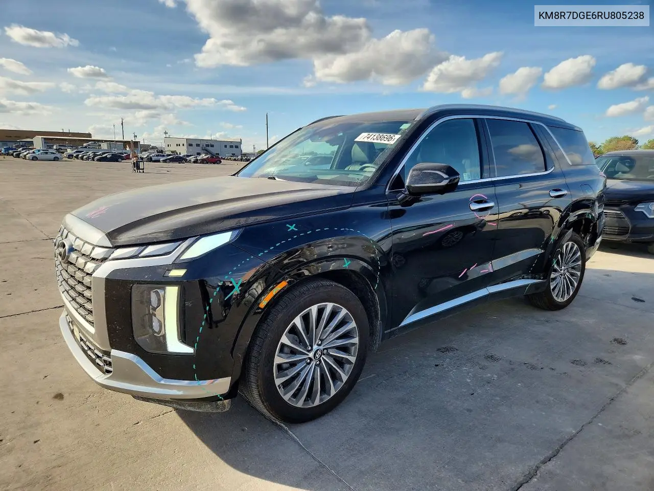 HYUNDAI PALISADE 2024, VIN KM8R7DGE6RU805238