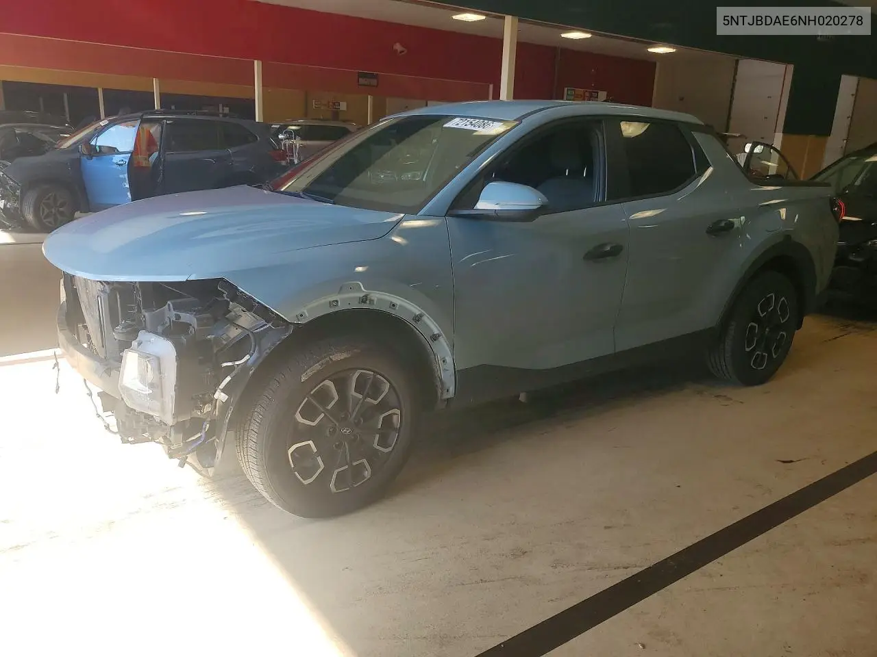 HYUNDAI SANTA CRUZ 2022, VIN 5NTJBDAE6NH020278