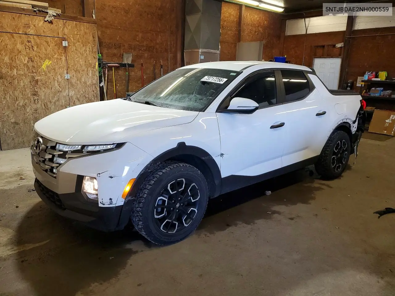 HYUNDAI SANTA CRUZ 2022, VIN 5NTJBDAE2NH000559