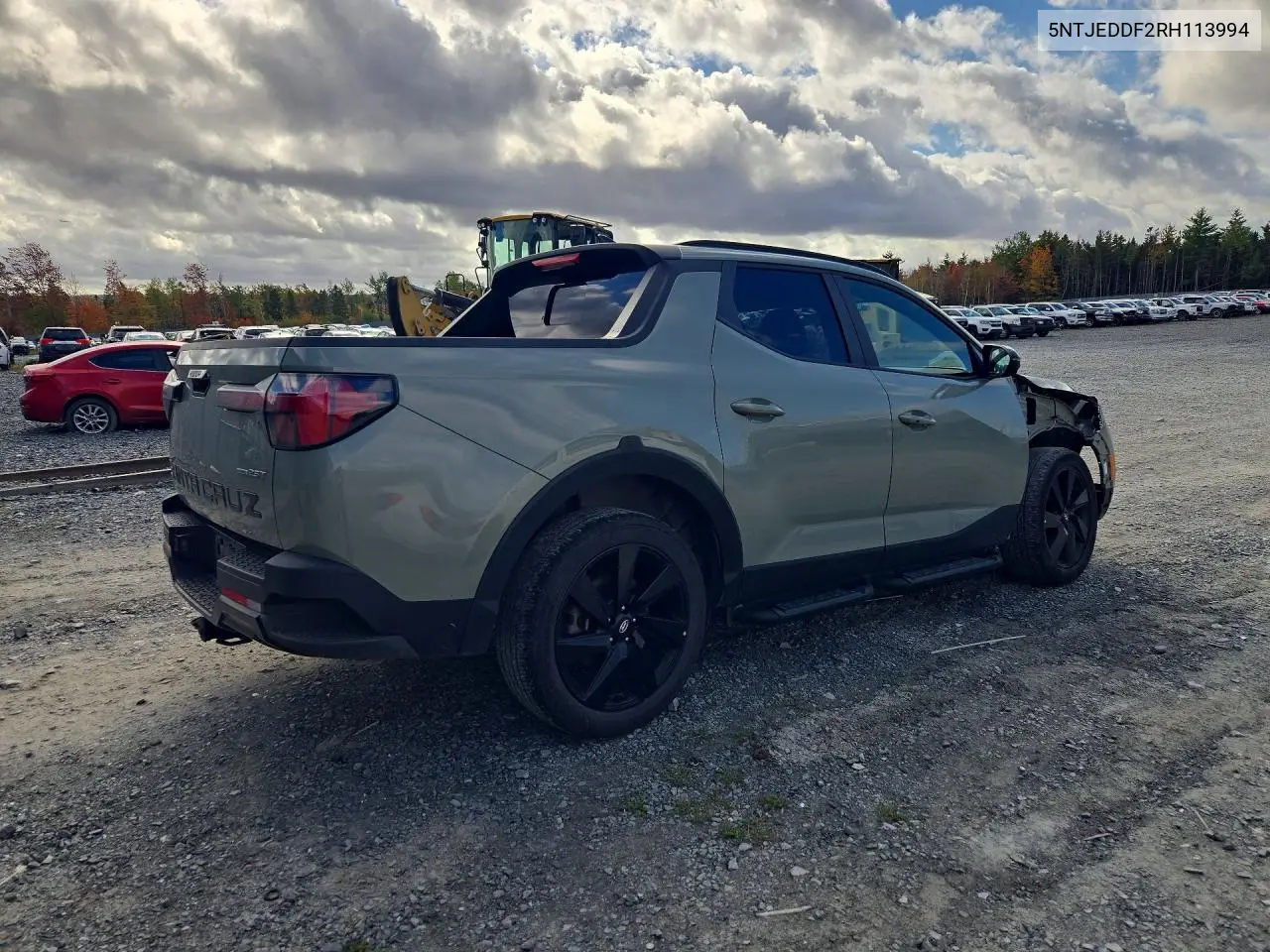2024 HYUNDAI SANTA CRUZ VIN 5NTJEDDF2RH113994 — фото 3