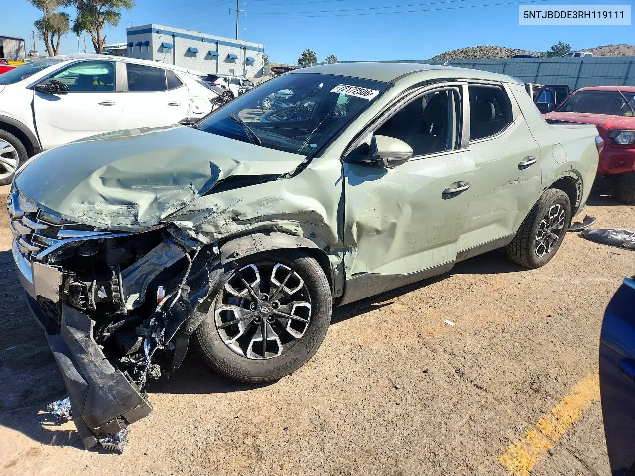 HYUNDAI SANTA CRUZ 2024, VIN 5NTJBDDE3RH119111