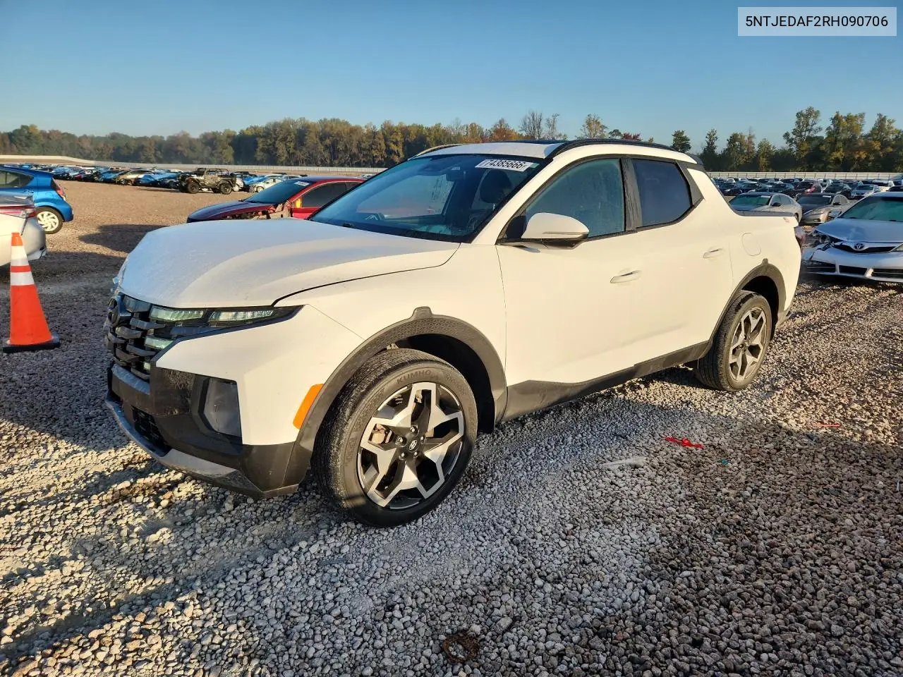 HYUNDAI SANTA CRUZ 2024, VIN 5NTJEDAF2RH090706