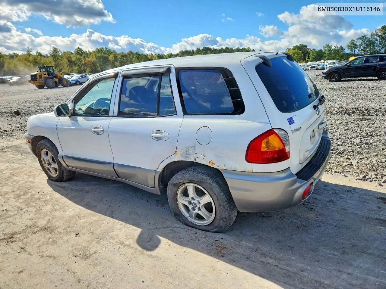 2001 HYUNDAI SANTA FE VIN KM8SC83DX1U116146 — фото 2