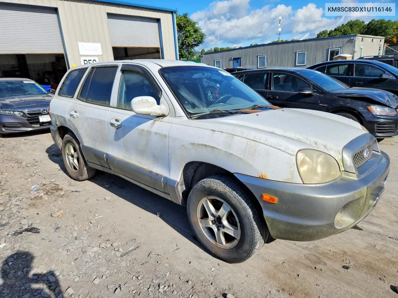 2001 HYUNDAI SANTA FE VIN KM8SC83DX1U116146 — фото 4