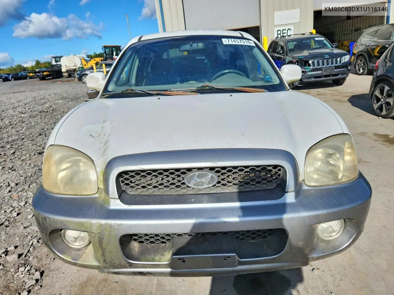 2001 HYUNDAI SANTA FE VIN KM8SC83DX1U116146 — фото 5