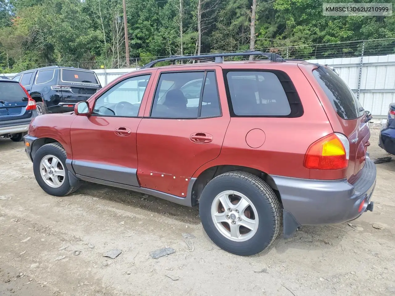 2002 HYUNDAI SANTA FE VIN KM8SC13D62U210999 — фото 2