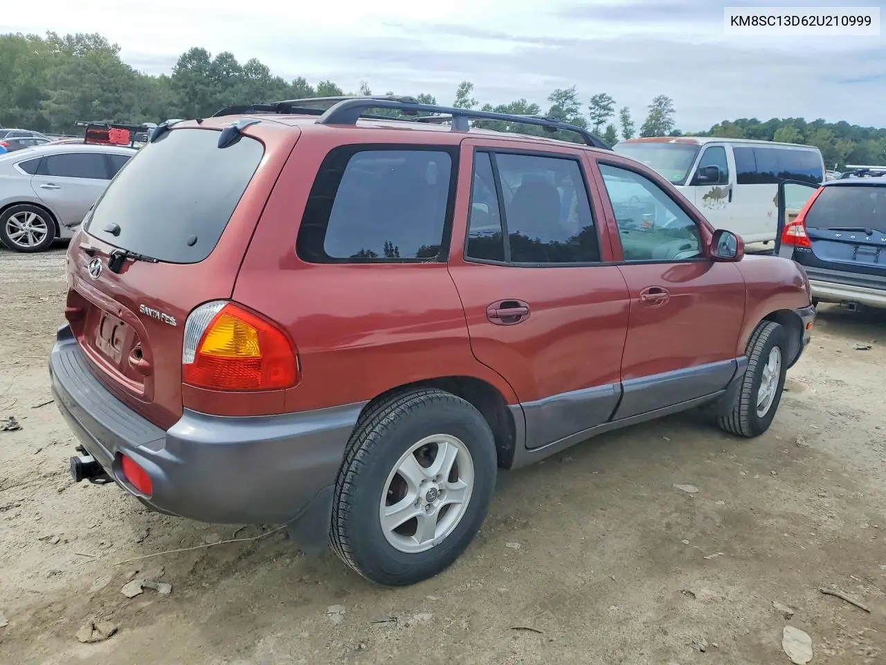 2002 HYUNDAI SANTA FE VIN KM8SC13D62U210999 — фото 3