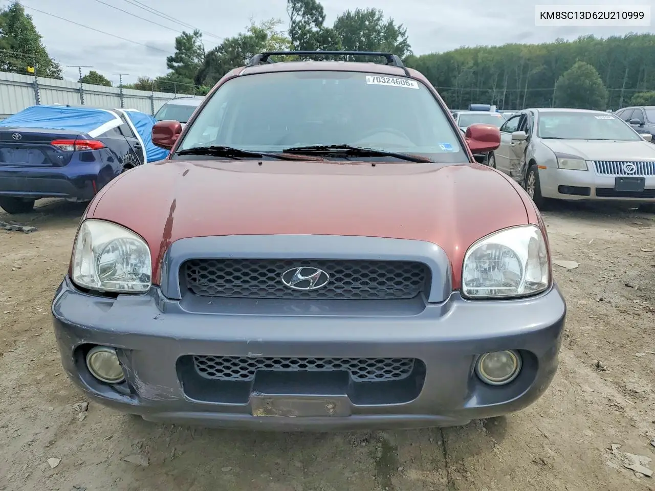 2002 HYUNDAI SANTA FE VIN KM8SC13D62U210999 — фото 5