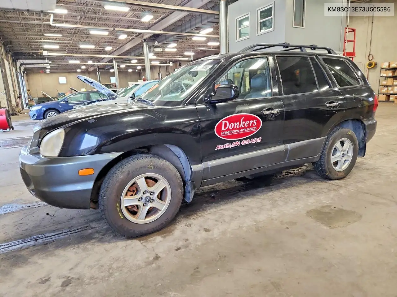 2003 HYUNDAI SANTA FE VIN KM8SC13E73U505586 — фото 2