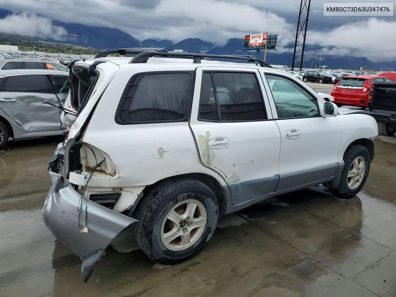 2003 HYUNDAI SANTA FE VIN KM8SC73D63U347476 — фото 3