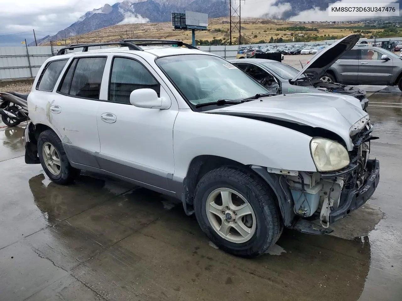 2003 HYUNDAI SANTA FE VIN KM8SC73D63U347476 — фото 4